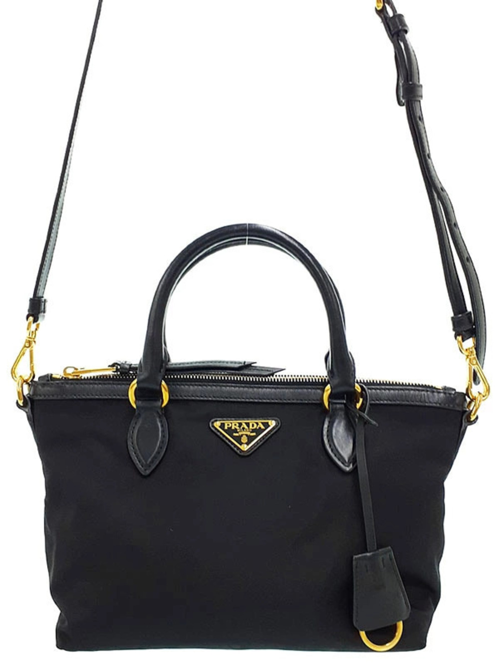 Prada Handbag 2way Tessuto Black